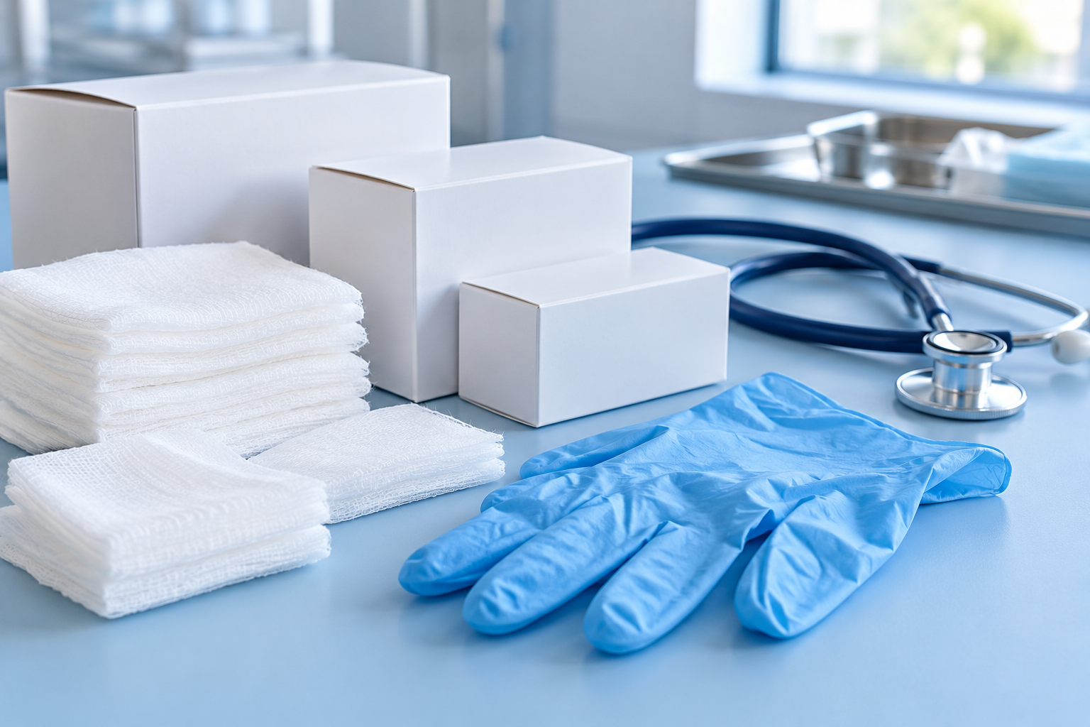 Illustrative healthcare supplies for the planned distribution division